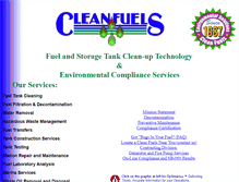 Tablet Screenshot of clean-fuels.com